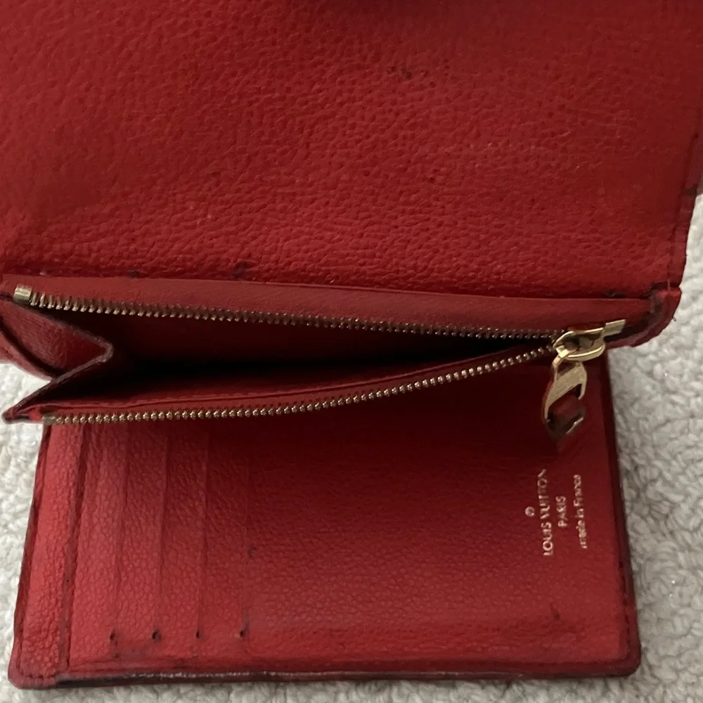 Louis Vuitton Red Women's monogram empreinte Wallet - Picture 12 of 13